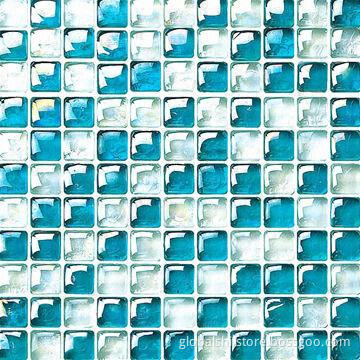 Crystal Glass Mosaics Tile, Mixed Colors, 300 x 300mm, Unit Sized 25 x 25mm
